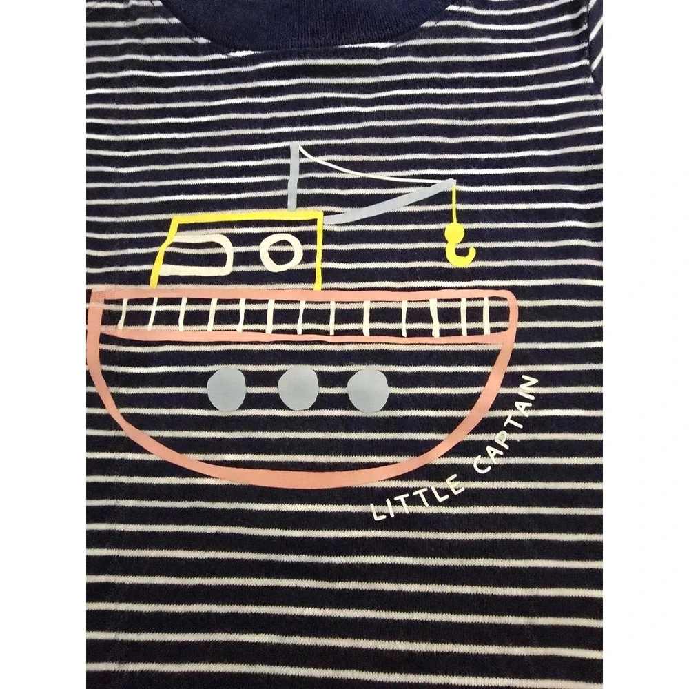Carter's Little Captain‎ Nautical Striped Shirt and Shorts Set Navy White 12M